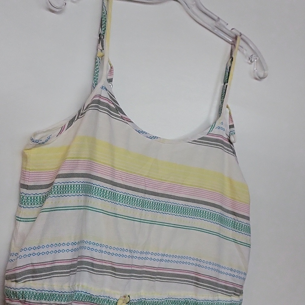 🌈Element Colorful Striped Cotton Rayon Lightweight Romper Size Medium